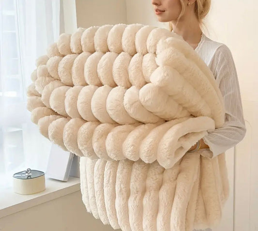 Manta Polar Felpa De Conejo