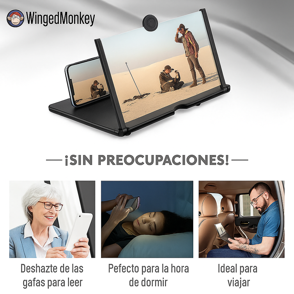 Screeny® Amplificador de pantalla para celulares ULTRAHD 4K