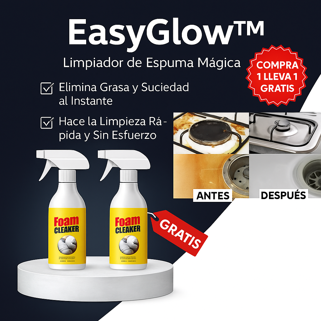 EasyGlow™ Limpiador de espuma mágica | Último día 1+1 GRATIS🔥