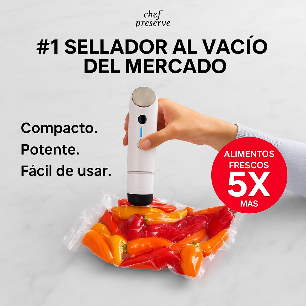 ChefPreserve® MiniSelladora al vacío profesional Automática