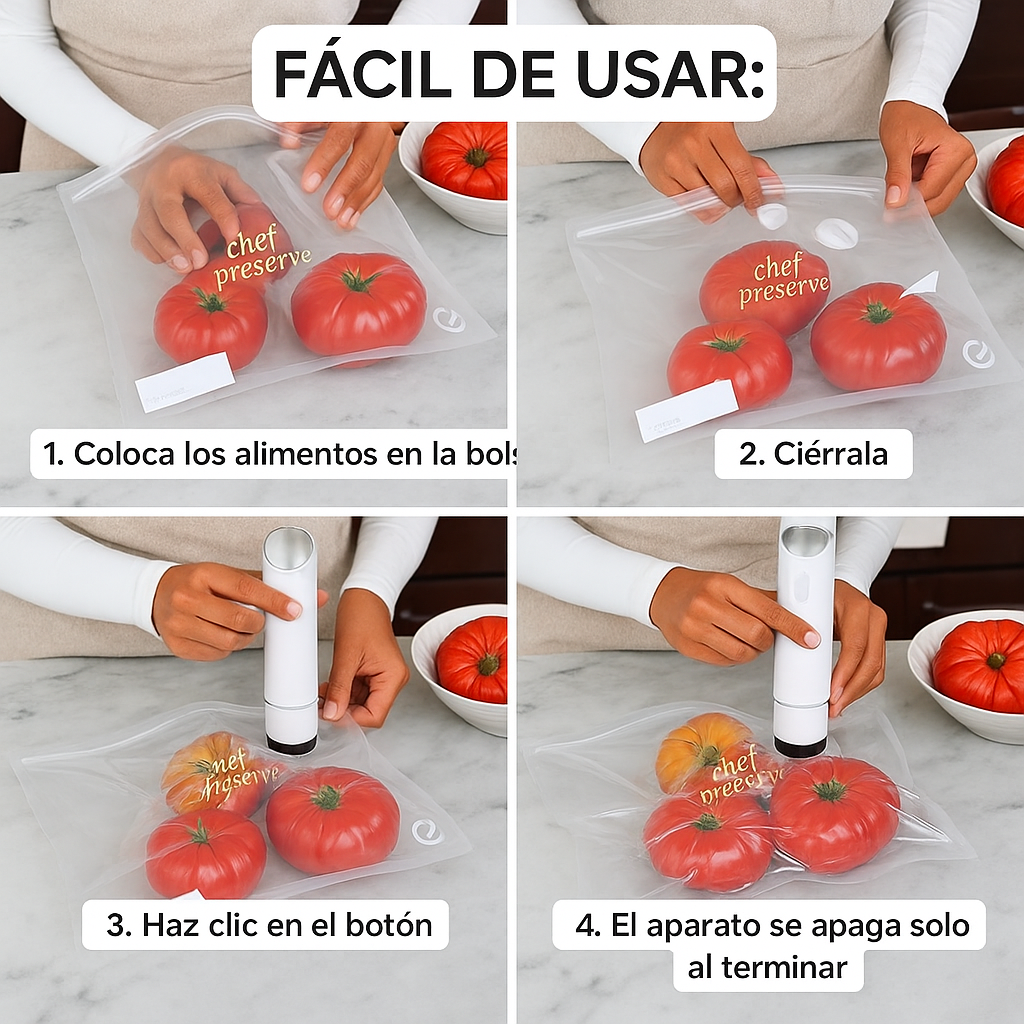 ChefPreserve® MiniSelladora al vacío profesional Automática