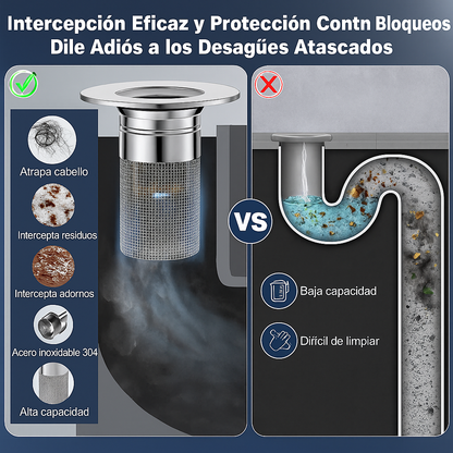 Filtro - ¡Mantén tu fregadero desatascado sin necesidad de fontanero!