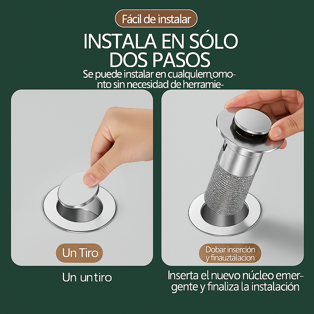 Filtro - ¡Mantén tu fregadero desatascado sin necesidad de fontanero!