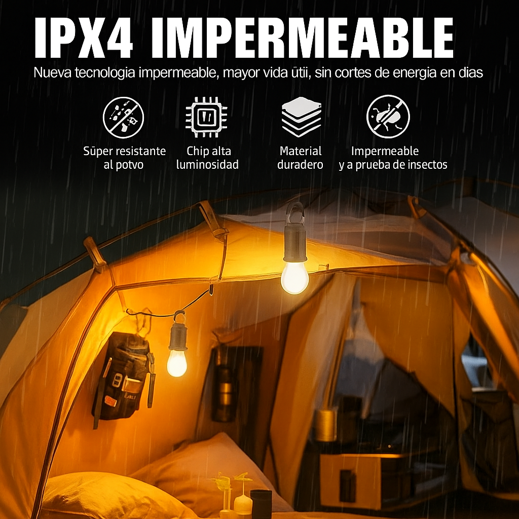 💡Bombillas Portátiles Recargables🔋Ilumina cualquier espacio sin necesidad de cables |Pack x2|